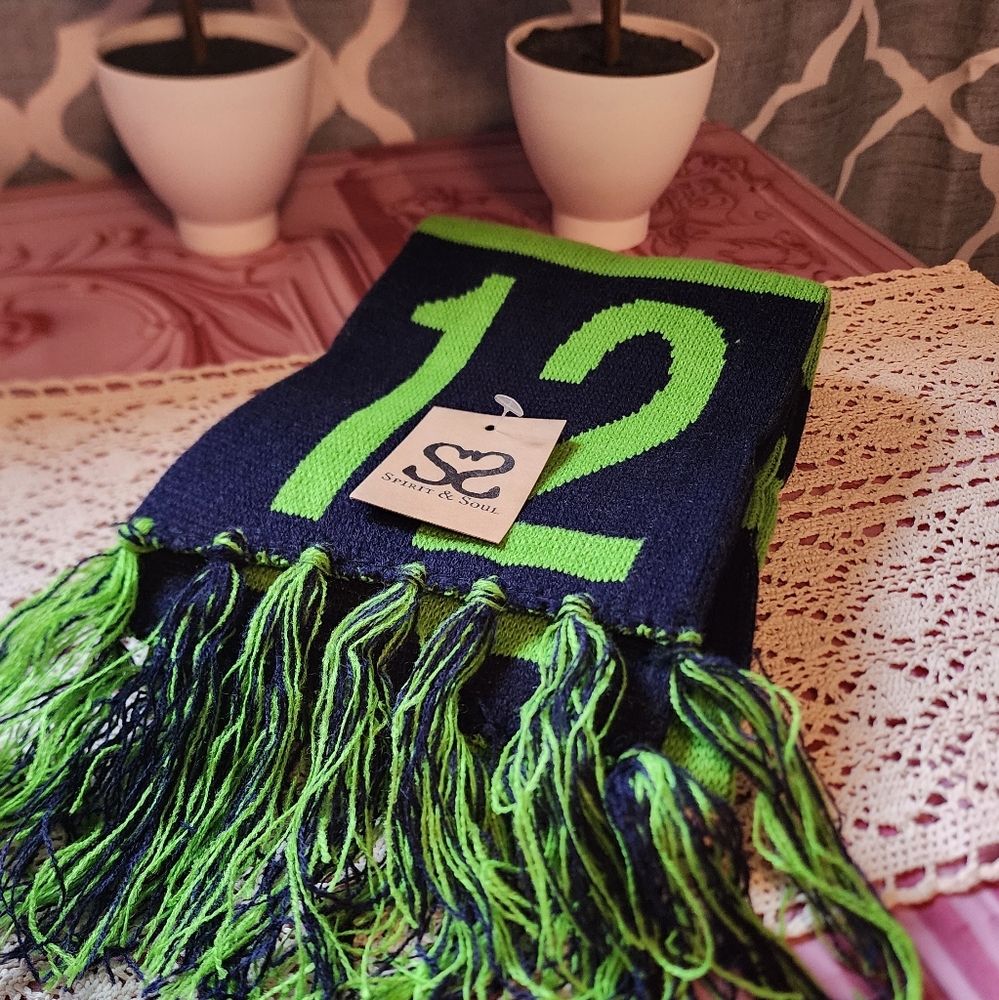 NWT Seattle Seahawks Scarf With Free Beanie..